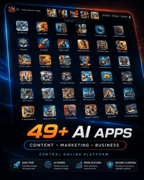 AI4ALL.tools – 49+ AI-Tools for Marketing and Business