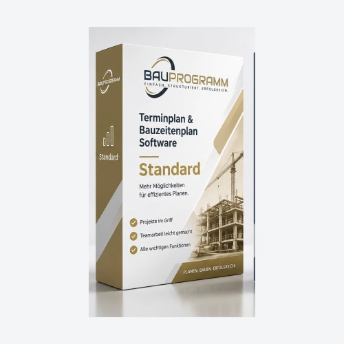Bauprogramm – Bauzeitenplan-Software