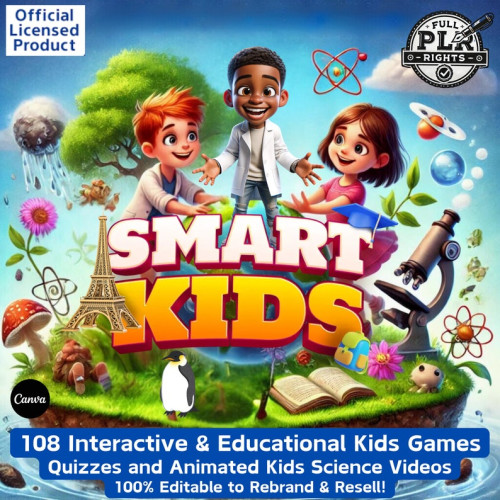 Imagen de Juegos y cuestionarios editables para niños de Smartkids