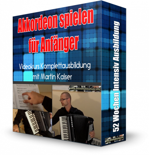 Akkordeon spielen lernen für Anfänger (52 Wochen)
