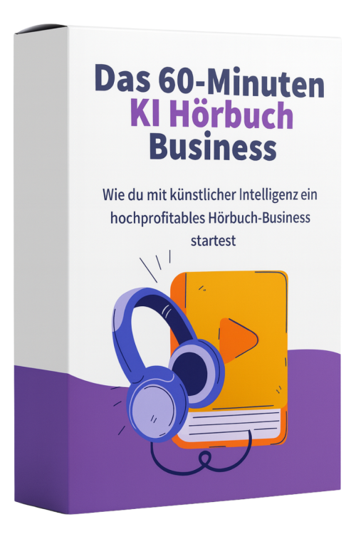 Das 60-Minuten KI Hörbuch-Business product illustration