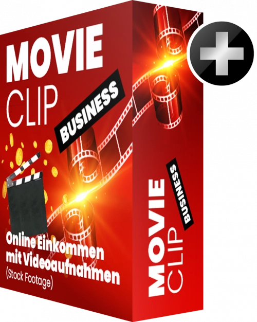 MOVIE CLIP BUSINESS - Einkommen mit Videoaufnahmen product illustration