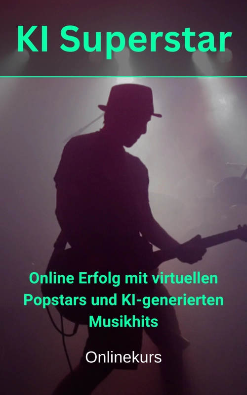 KI SUPERSTAR - Erfolg mit virtuellen Popstars und KI-Musik product illustration