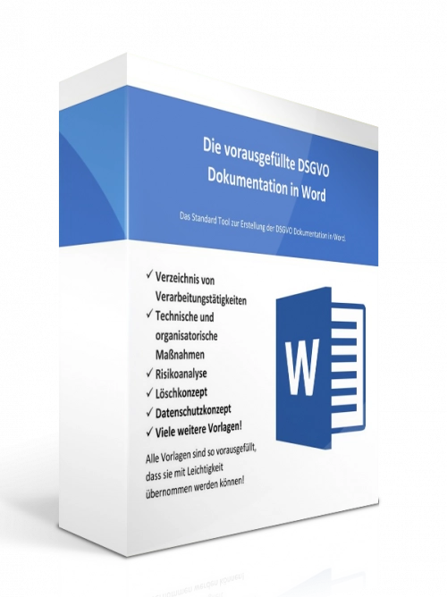 DSGVO-Dokumentation – Word-Vorlage