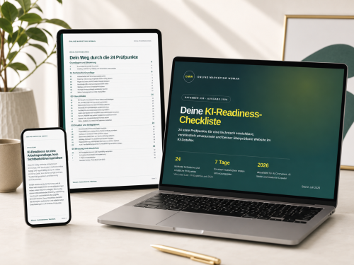 KI-Readiness-Checkliste 2026 mit Cover und Einblicken in echte Inhaltsseiten