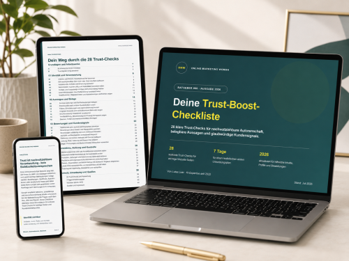 Trust Boost Checkliste