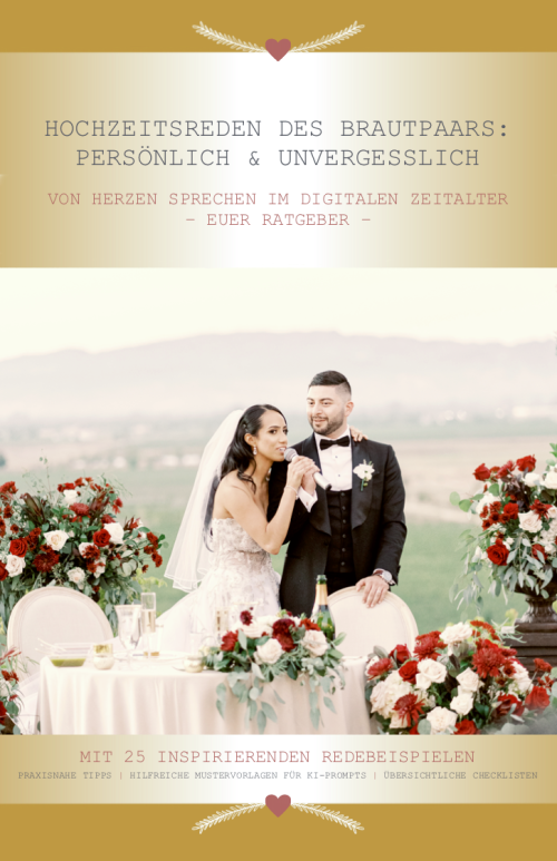 Hochzeitsreden des Brautpaars