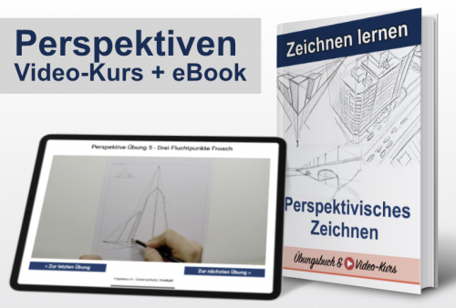 Perspektive zeichnen – Videokurs und E-Book