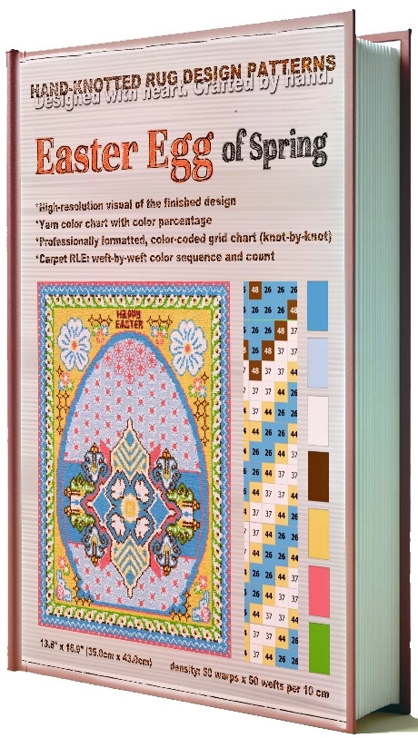 Hand-knotted Rug Patterns. Easter Egg of Spring PDF