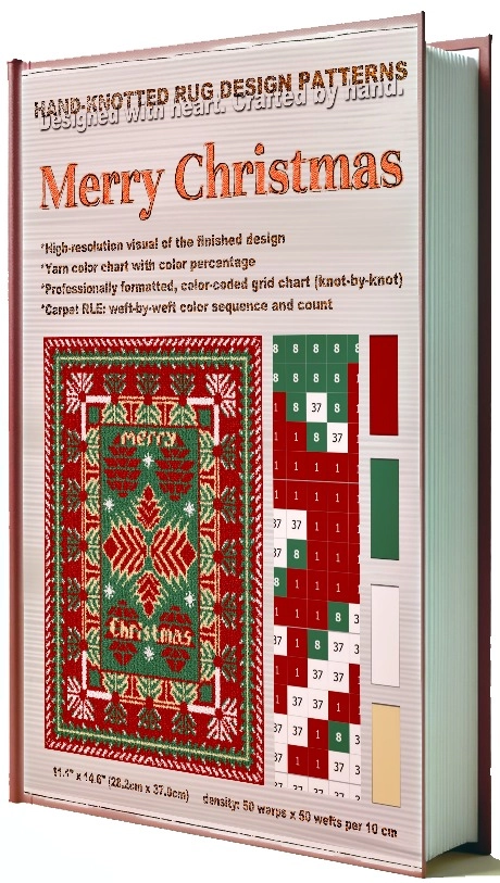 Hand-Knotted Rug Patterns. Merry Christmas