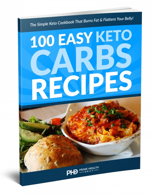 100 Easy Keto Carbs Hardcopy Cookbook (Free+Shipping)